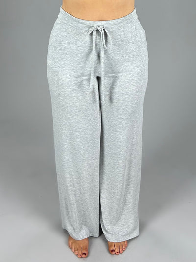 BT-A {Pressed For Time} Gray Lounge Pants W/ Drawstring