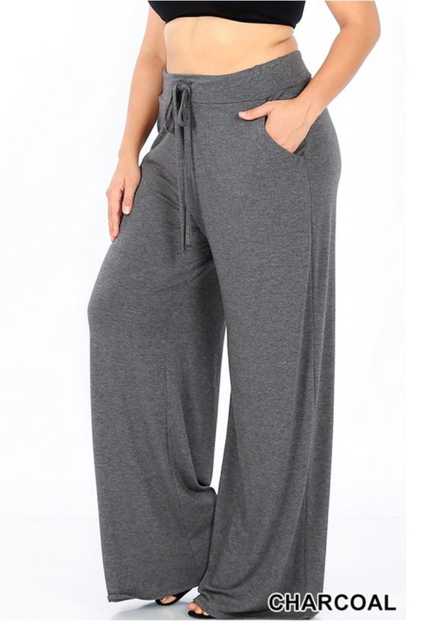 BT-X {Pressed For Time} Charcoal Lounge Pants W/ Drawstring