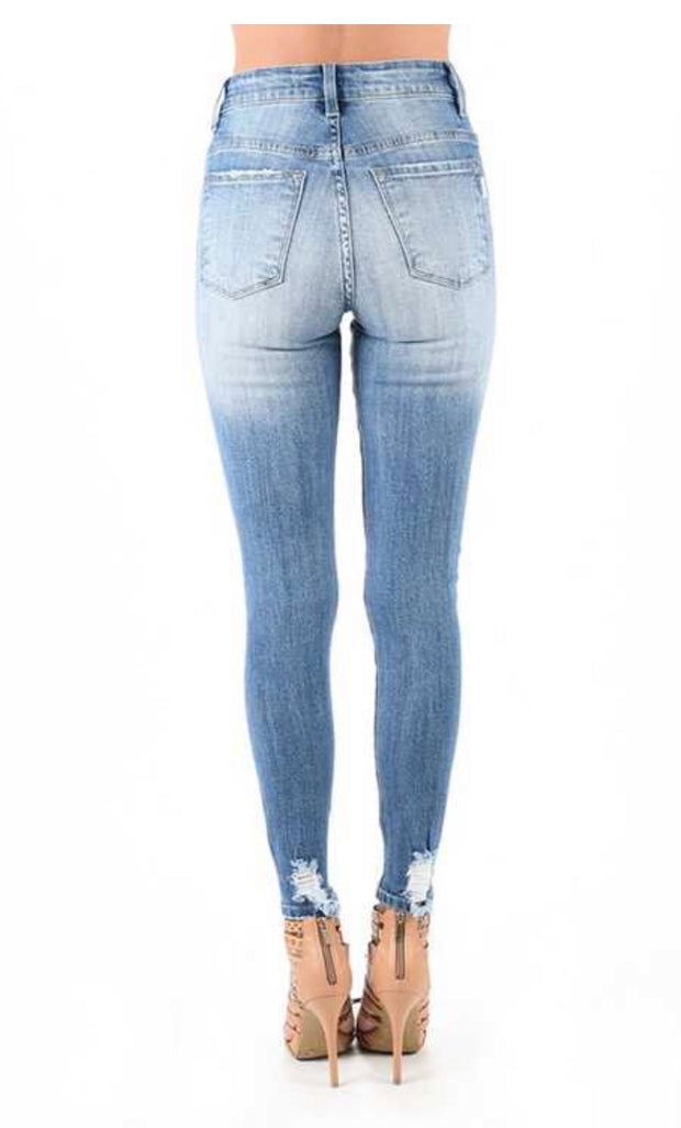 BT-A {Doing My Thing} Distressed Denim Jeans