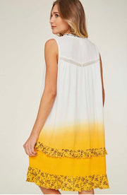 SV-D {Bring The Sass} Sleeveless Layered Gold Top with Lining