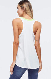 GT-D {Endless Summer} Palm Tree Neon Graphic Tank Top
