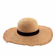 HAT{Catch Some Rays} Beach Hat with Black Strap