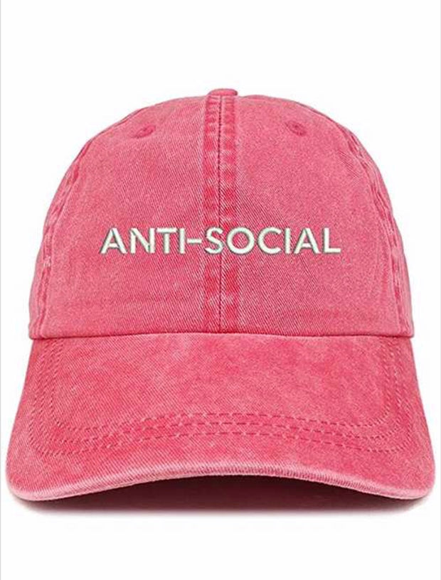 HAT {Anti-Social} Trendy Hat with adjustable strap