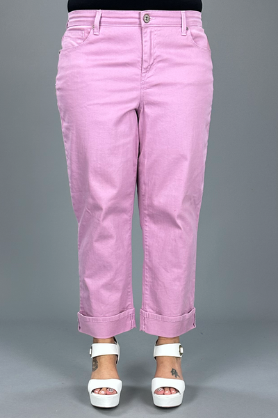 BT  M-109 {Style & Co} Lilac Cuffed Capri Pants
