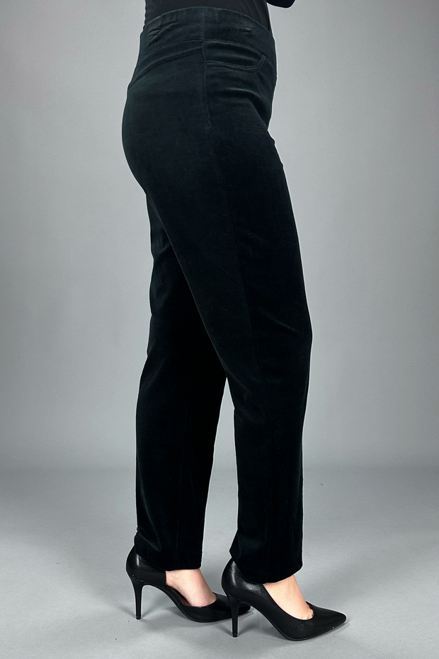 BT-B  M-109   {D&D Lifestyle} Black Petite Velour Pants